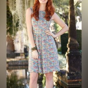 Matilda Jane Multicolor Floral Midi Dress In Size 8 EUC